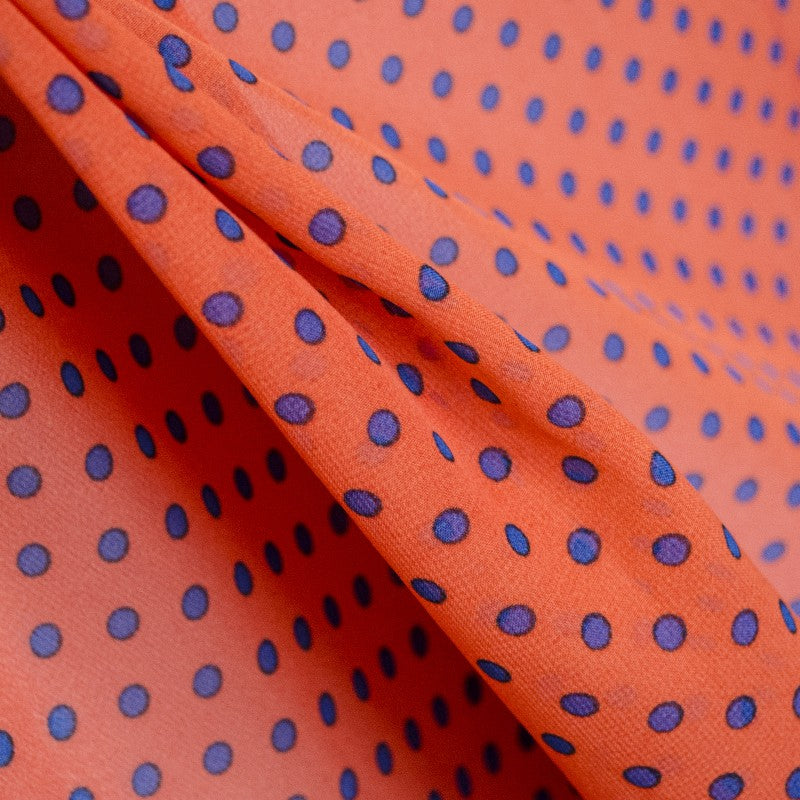 Dotted Gauze 5mm Purple Blue Orange - Ribes y Casals