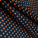 Dotted Gauze 5mm Orange Fluo Navy - Ribes y Casals