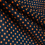 Dotted Gauze 5mm Orange Fluo Navy - Ribes y Casals