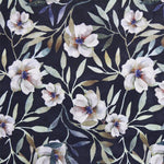 Polyester Gauze Botanic Navy - Ribes y Casals