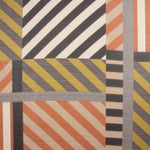 Toasted and Green Geometric Print Polyester Gauze - Ribes y Casals