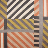 Toasted and Green Geometric Print Polyester Gauze - Ribes y Casals