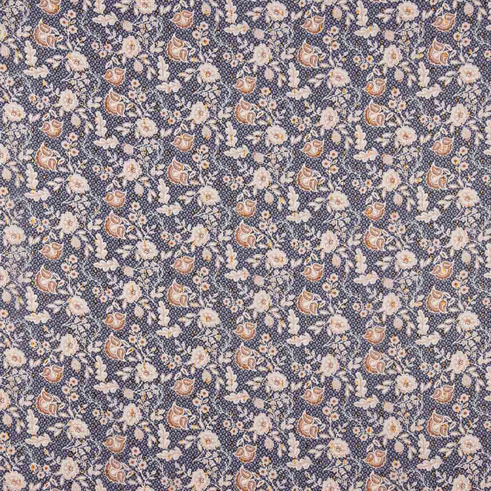 Bambula Lurex Yumai Gauze Purple - Ribes y Casals