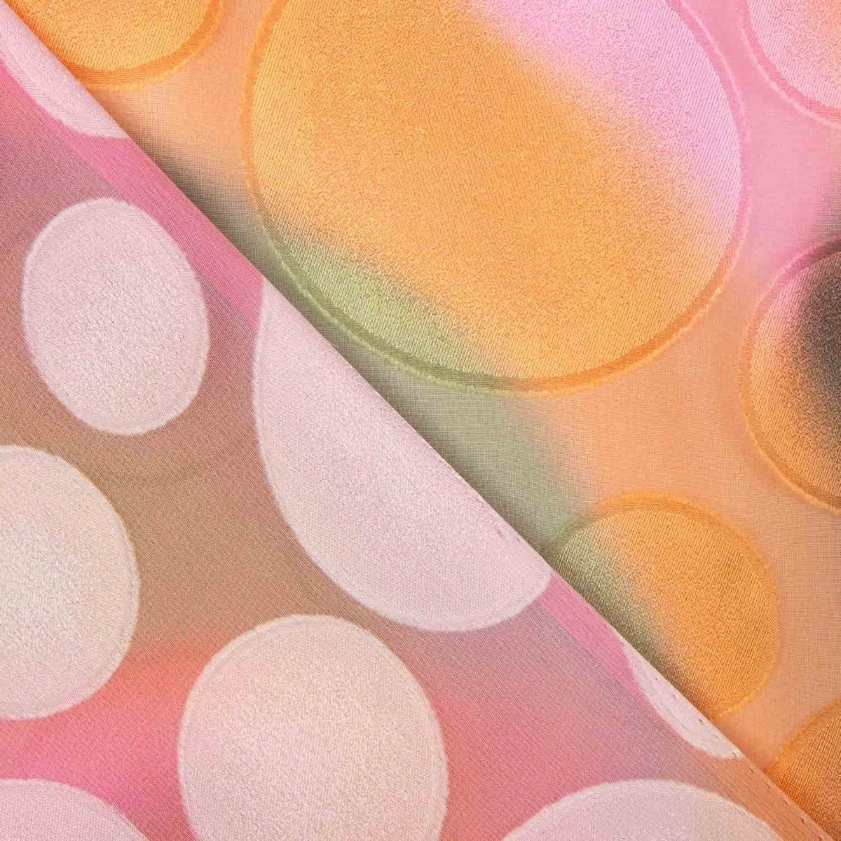 Embossed Circles Gradient Chiffon - Ribes y Casals