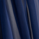 Iridescent Navy Chiffon - Ribes y Casals
