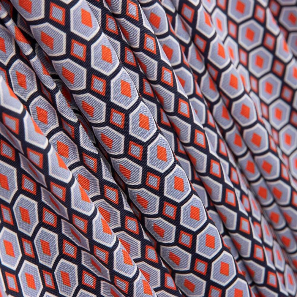 Mauve Geo Lycra Knit - Ribes y Casals