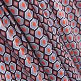 Mauve Geo Lycra Knit - Ribes y Casals