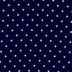 Georgette Dot White Ground Navy Blue - Ribes y Casals