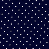 Georgette Dot White Ground Navy Blue - Ribes y Casals