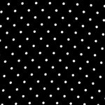 Georgette Dot White Ground Black - Ribes y Casals