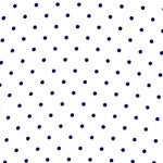 Georgette Dot Navy Blue Ground White - Ribes y Casals