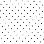 Georgette Dot Black Ground White - Ribes y Casals