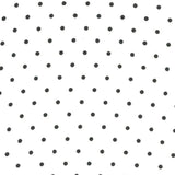 Georgette Dot Black Ground White - Ribes y Casals