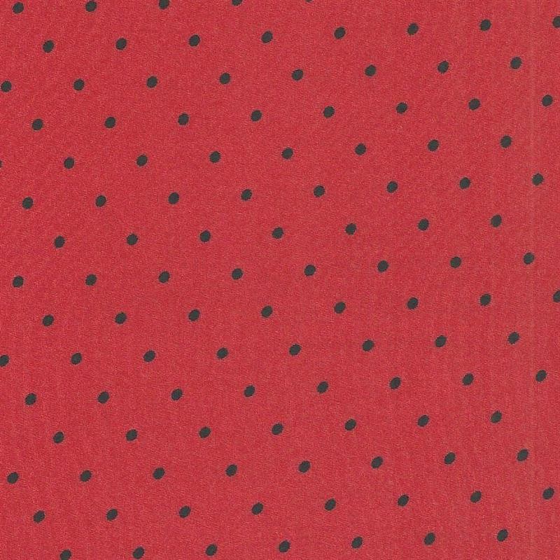 Georgette Dot Red Black - Ribes y Casals