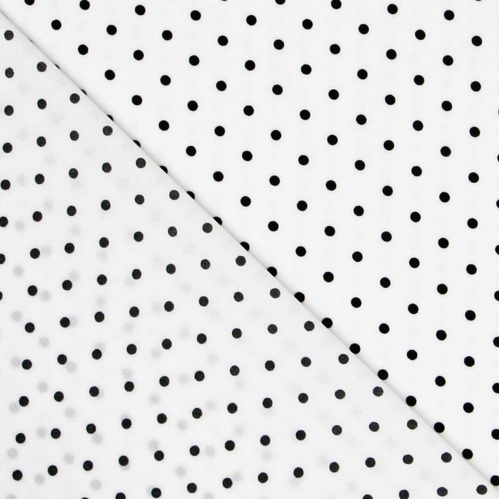 Georgette Polka Dots White 4mm - Ribes y Casals