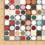 Gobelin Chenille Fabric Multicolor Circles - Ribes y Casals