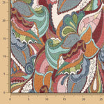Gobelin Chenille Fabric Multicolor Paisley - Ribes y Casals