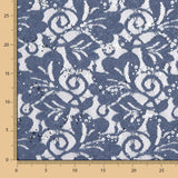 Vintage Blue Sequined Lace - Ribes y Casals