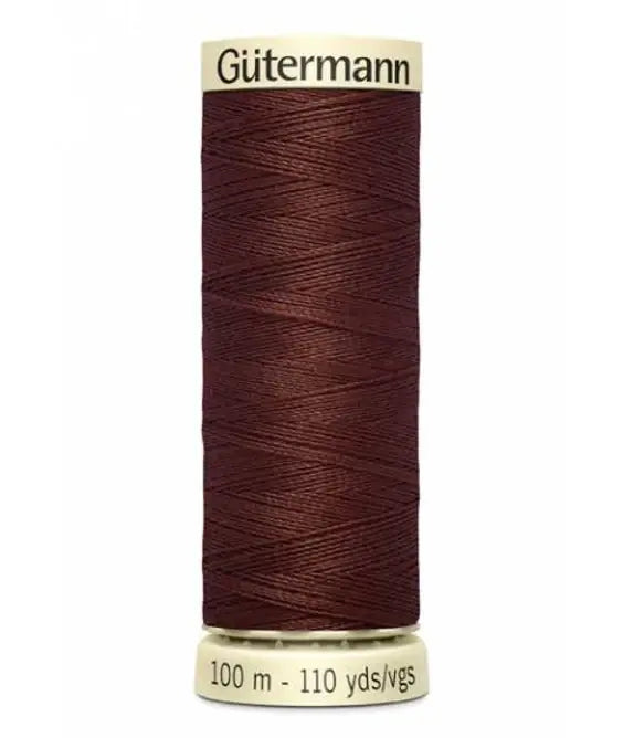 Gütermann yarn 100m colour 230 Chestnut Brown - Ribes y Casals