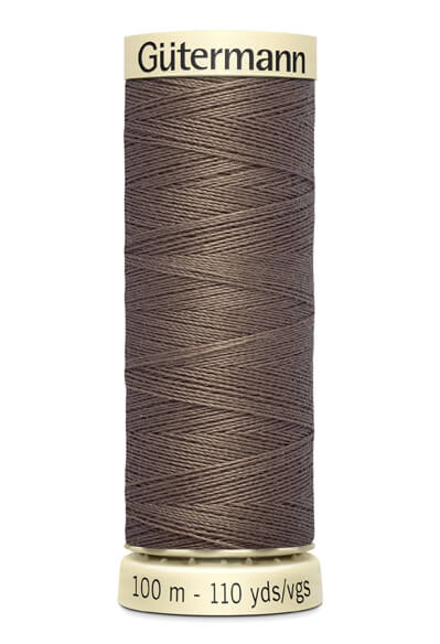 Gütermann yarn, 100m, colour 439, brown - Ribes y Casals