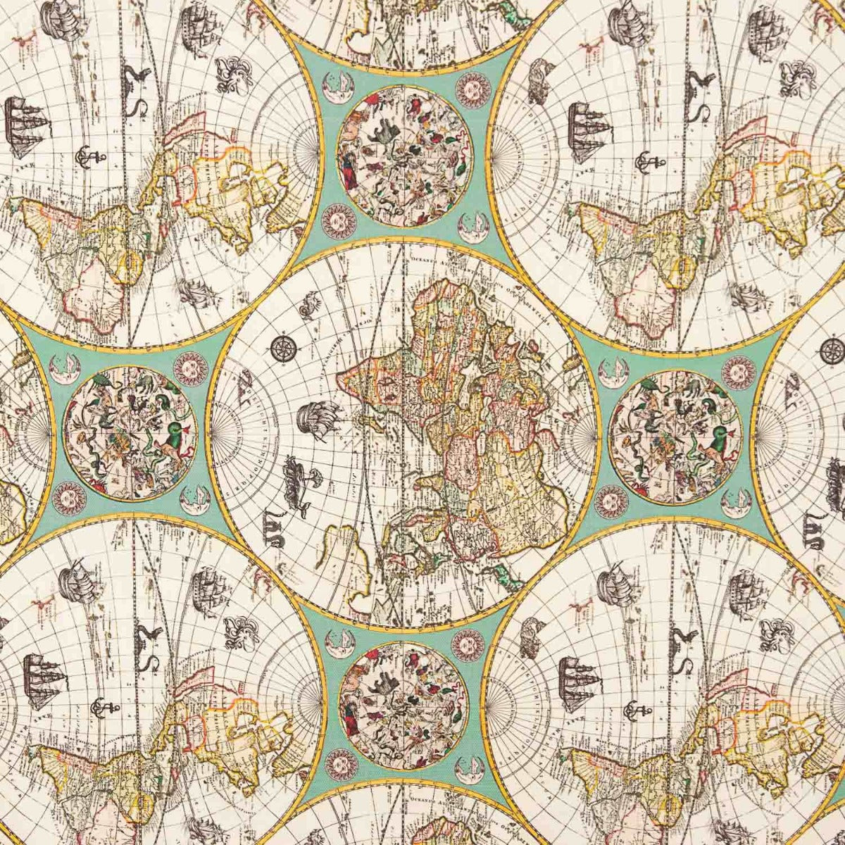 Half Panama World Map - Ribes y Casals