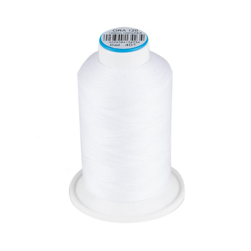 Thread ORA 120 White 401 - Ribes y Casals