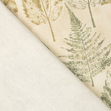 Green and Ochre Botanical Print Cotton Canvas - Ribes y Casals