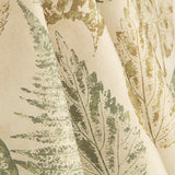 Green and Ochre Botanical Print Cotton Canvas - Ribes y Casals
