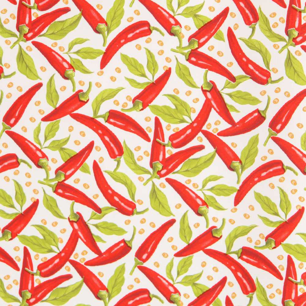 White Chilli Rubber Tablecloth - Ribes y Casals