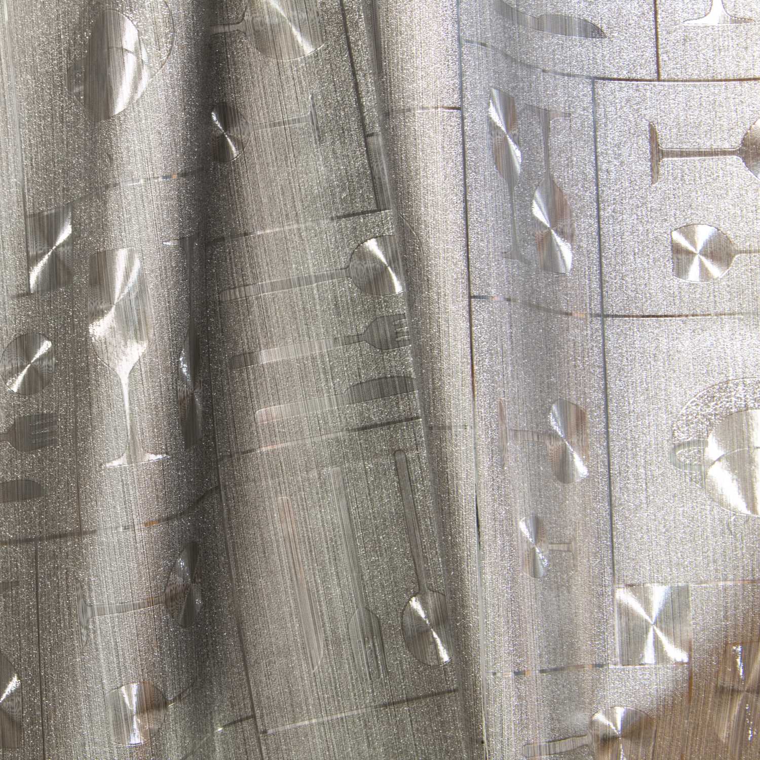 Tablecloth Fabric Rubber Metallic Silver - Ribes y Casals