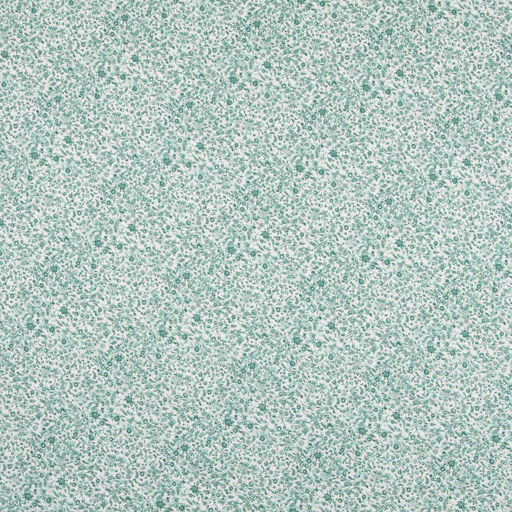 Antibacterial Cotton Fabric Green Flowers - Ribes y Casals