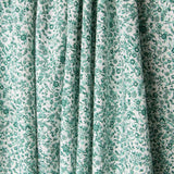 Antibacterial Cotton Fabric Green Flowers - Ribes y Casals