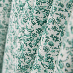Antibacterial Cotton Fabric Green Flowers - Ribes y Casals