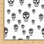 Cotton Deco Skulls White - Ribes y Casals