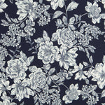 Algodón Spandex Flor Marino - Ribes y Casals
