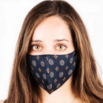 Navy Blue Medals Cotton Protective Mask - Ribes y Casals