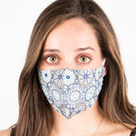 Blue Mosaic Cotton Protective Mask - Ribes y Casals