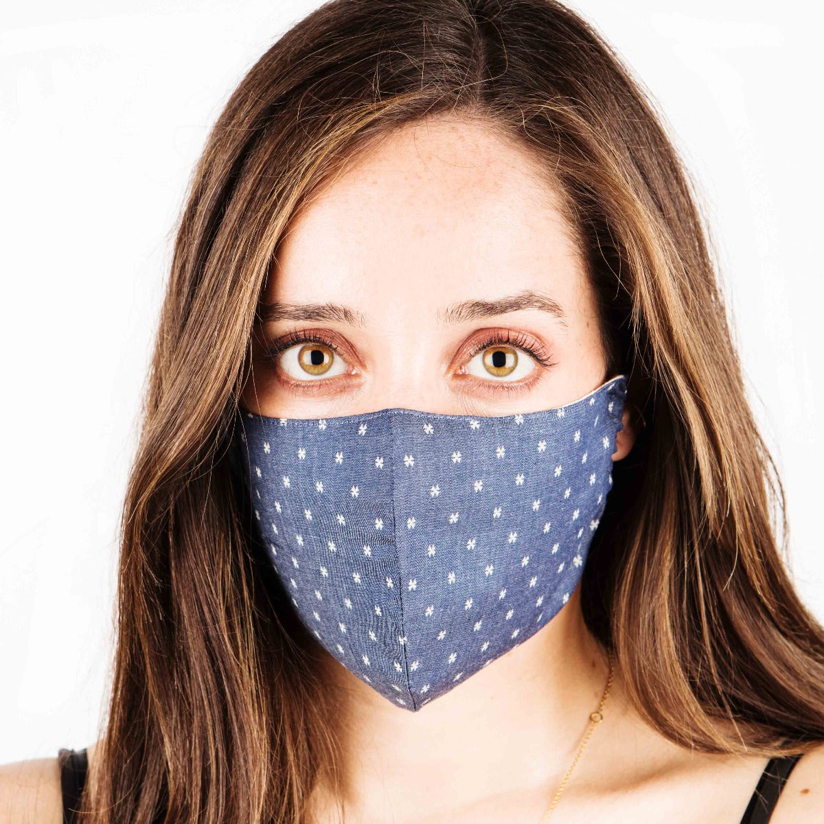 Cotton Protective Mask Oxford Denim - Ribes y Casals