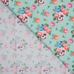 Poplin Calaveras Green - Ribes y Casals