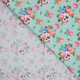 Poplin Calaveras Green - Ribes y Casals