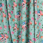 Poplin Calaveras Green - Ribes y Casals