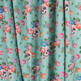 Poplin Calaveras Green - Ribes y Casals