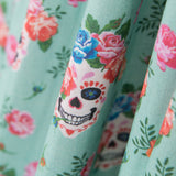 Poplin Calaveras Green - Ribes y Casals