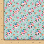 Poplin Calaveras Green - Ribes y Casals