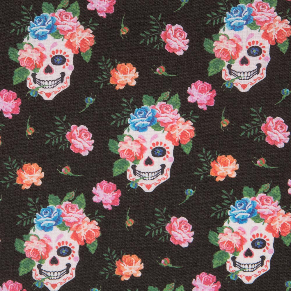 Black Skull Poplin - Ribes y Casals
