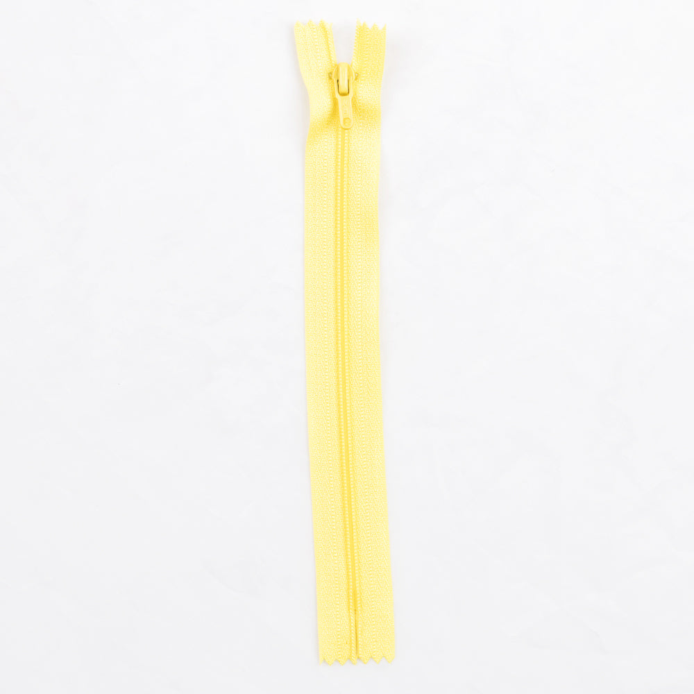 Non-separating Zipper Nylon Yellow - Ribes y Casals