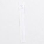 Non-separating Zipper Nylon White - Ribes y Casals