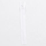 Non-separating Zipper Nylon White - Ribes y Casals