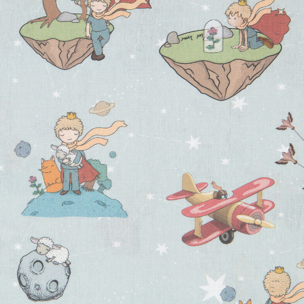 Petit Prince Green Cotton Fabric - Ribes y Casals