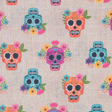 Rustic Catrinas Cotton Fabric - Ribes y Casals